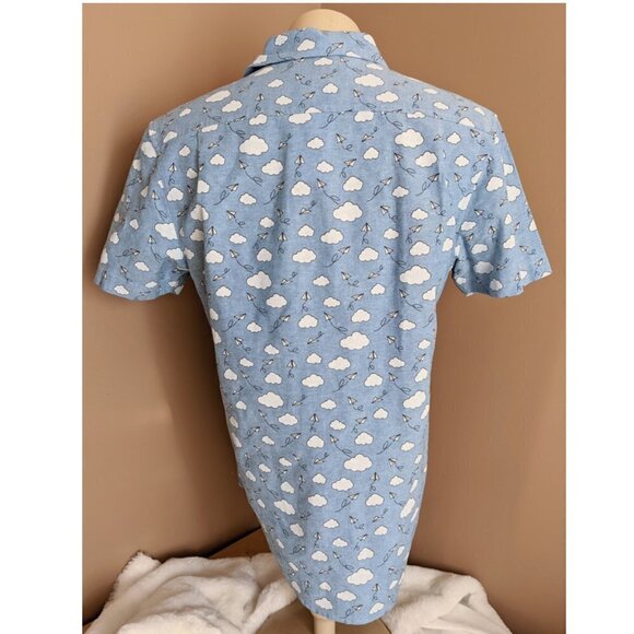 ORIGINAL PENGUIN Cloud Print Oxford Shirt - Picture 5 of 8